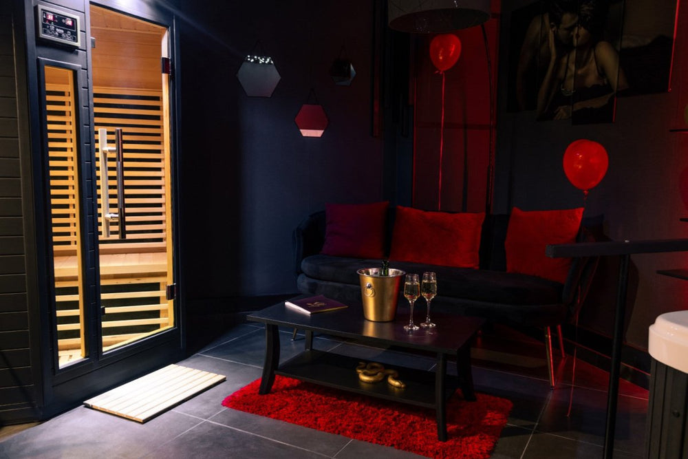 The Ruby Lodge - Love’nSpa - weekend en amoureux, love rooms avec spa ou jacuzzi privatif1 de The Ruby Lodge
