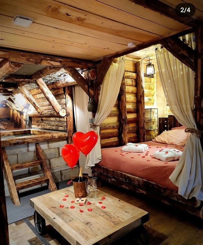 Gîte La Patte Nordic - La Mine de Buck & Spa - Love’nSpa - weekend en amoureux, love rooms avec spa ou jacuzzi privatif