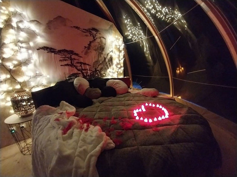 Le Clos F.M.R - Bulle WIGWAM Fanny - Love’nSpa - weekend en amoureux, love rooms avec spa ou jacuzzi privatif3 de Le Clos F.M.R - Bulle WIGWAM Fanny
