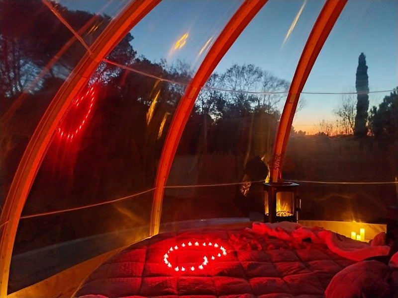 Le Clos F.M.R - Bulle WIGWAM Fanny - Love’nSpa - weekend en amoureux, love rooms avec spa ou jacuzzi privatif4 de Le Clos F.M.R - Bulle WIGWAM Fanny
