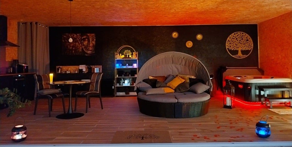 Le Clos F.M.R - Bulle WIGWAM Fanny - Love’nSpa - weekend en amoureux, love rooms avec spa ou jacuzzi privatif10 de Le Clos F.M.R - Bulle WIGWAM Fanny

