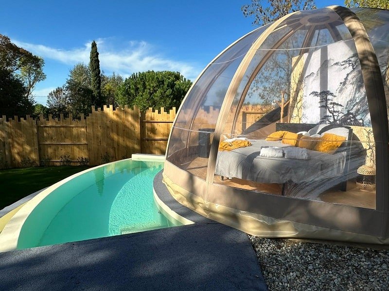 Le Clos F.M.R - Bulle WIGWAM Fanny - Love’nSpa - weekend en amoureux, love rooms avec spa ou jacuzzi privatif8 de Le Clos F.M.R - Bulle WIGWAM Fanny
