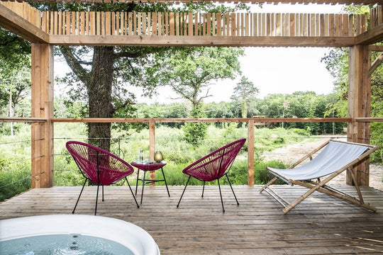 Loire Valley Lodge - Lodges design avec jacuzzi privé en terrasse - O'plumes - Love’nSpa - weekend en amoureux, love rooms avec spa ou jacuzzi privatif
